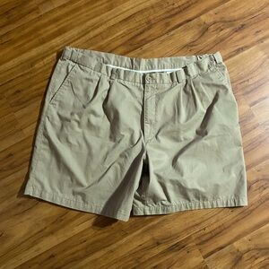 Puritan Men's Khaki Pleated Shorts Size 48